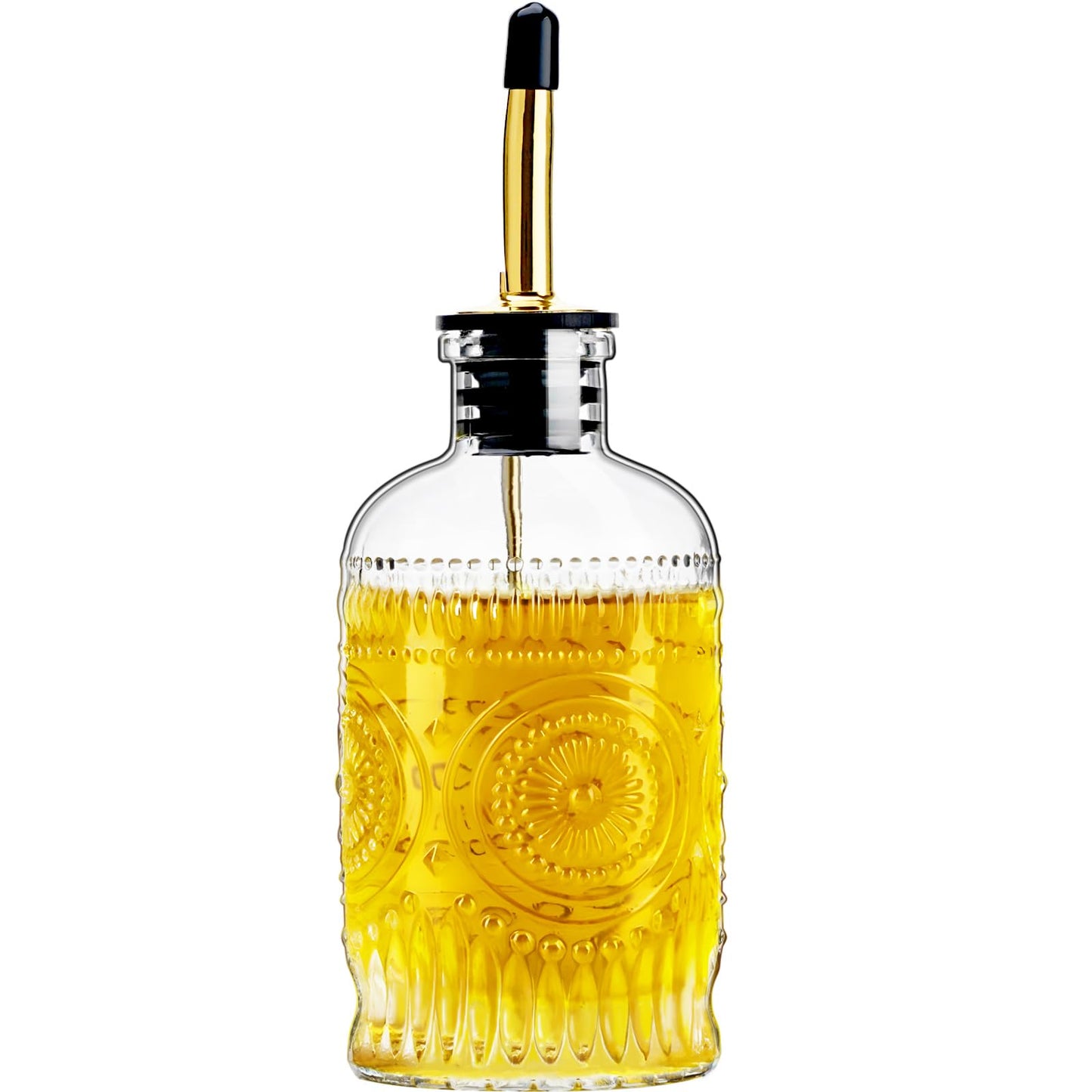 Olive Oil Dispenser Bottle for Kitchen with Metal Spout