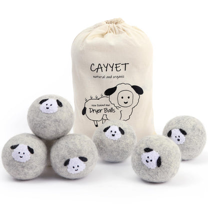 Wool Dryer Balls 6-Pack Dryer Balls Laundry Reusable