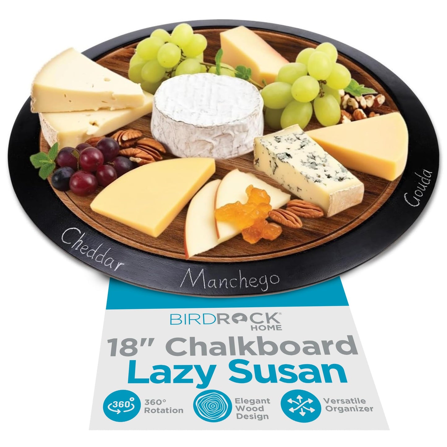 18in Chalkboard Lazy Susan