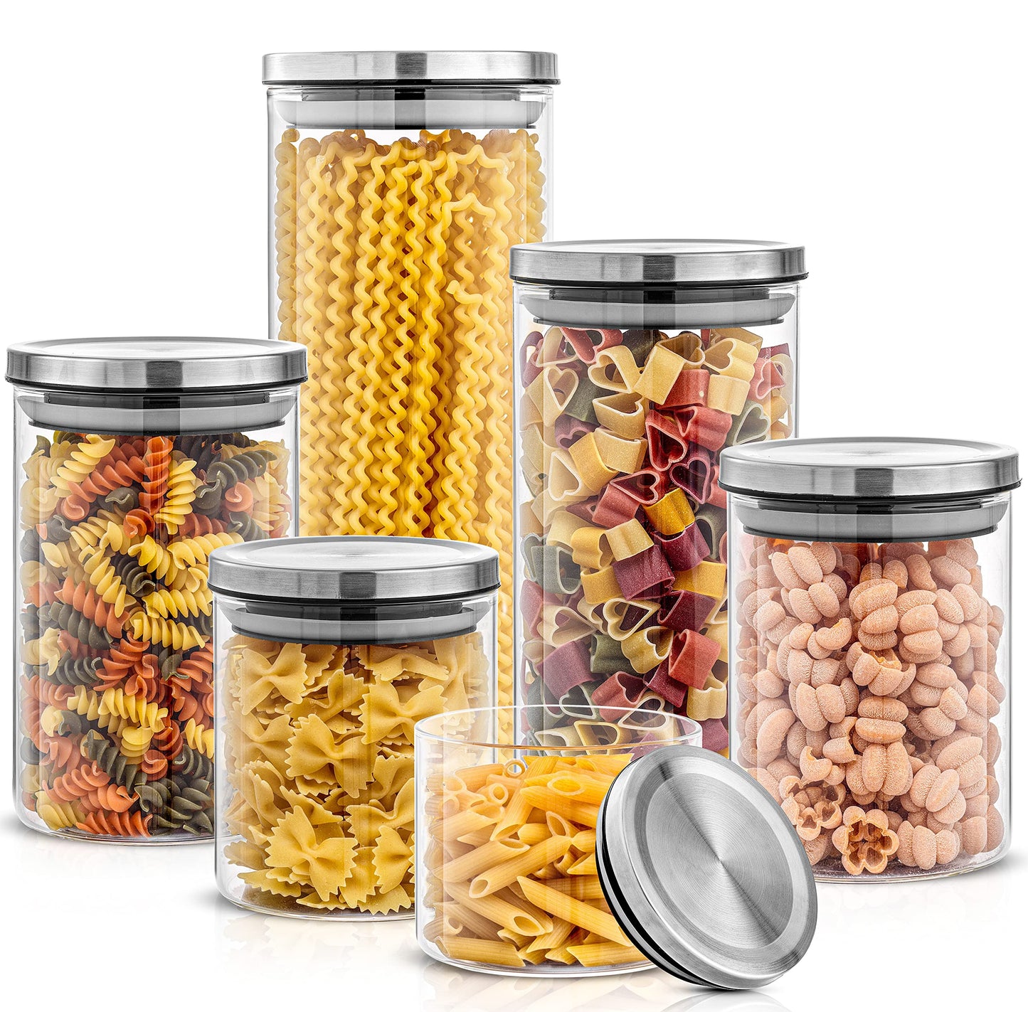 6 set Glass Storage Containers