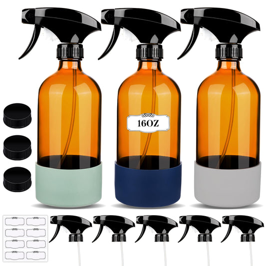 16oz Glass Spray Bottle 3 pack